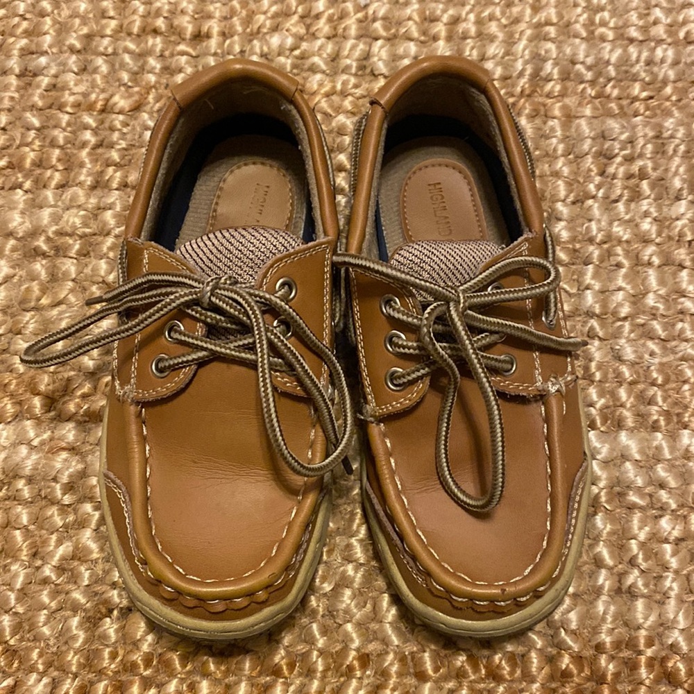 Highland Creek, size 12, little boys, tan w/leather
